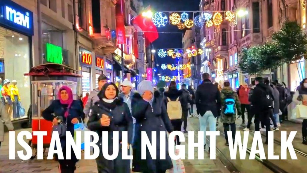 Istiklal Street Night Walk || Istanbul Walking Tour || Beating Heart  of Istanbul @DRIVE AND WALK