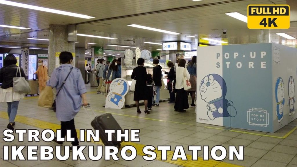 [4K]Walking Tokyo | Explore inside Ikebukuro Station (April 24, 2022)