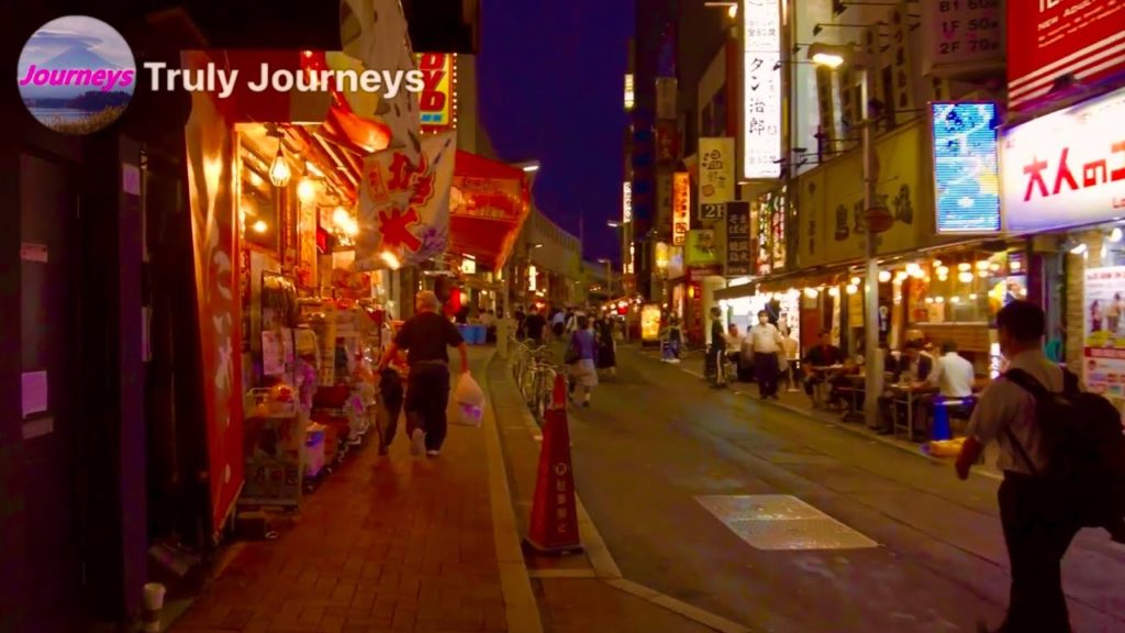 tokyo street food market UENO Night walk