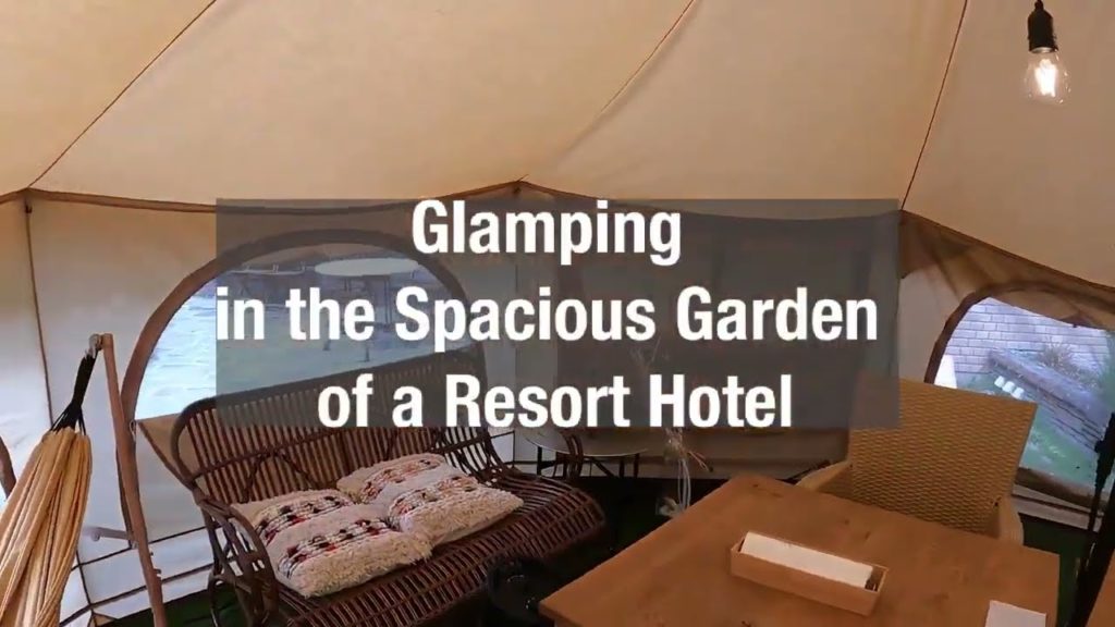 Have a unique glamping experience in the lovely hotel garden