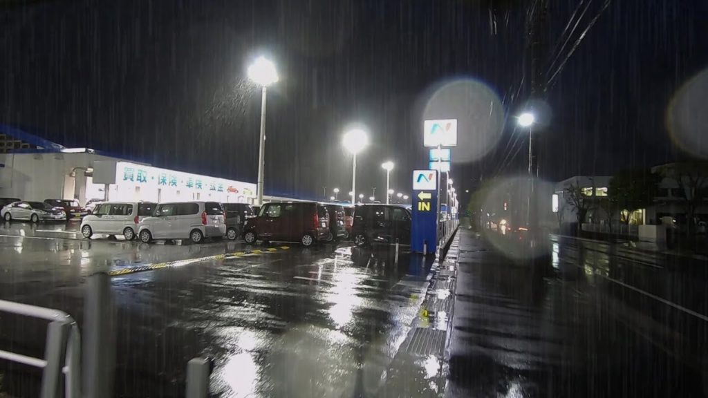 Heavy Rain Walk ASMR Japan Stress Relief | Ambience | Baby Sleep White Noise Study Focus