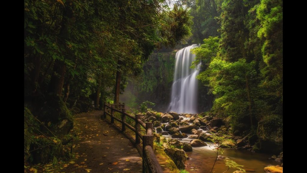 Japan's most beautiful waterfalls : Sakuradake falls, Oita Japan