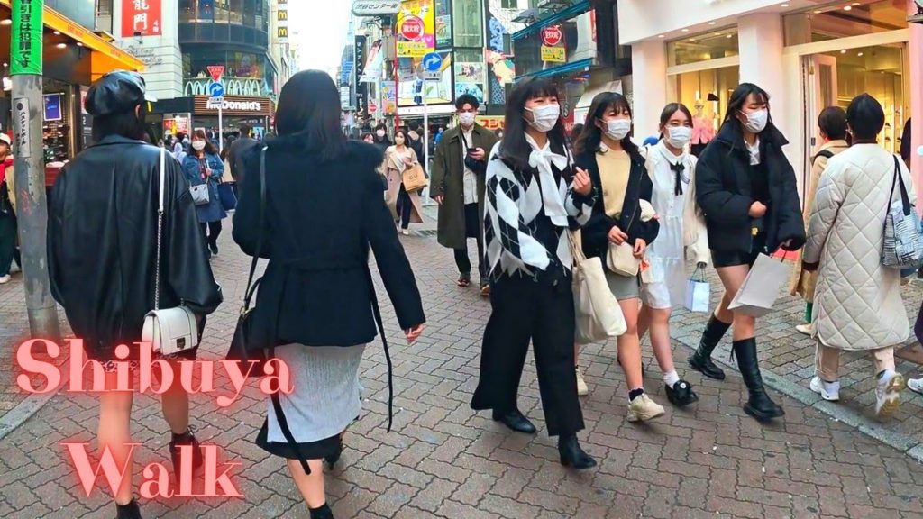 Stage of Ghostwire: Tokyo. Shibuya Tokyo in Japan walking tour. 【4K】4.2022