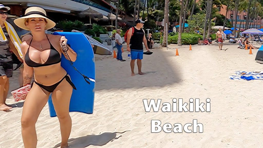 [4K] HAWAII | WAIKIKI BEACH | Virtual Walking Tour | Honolulu 2022 l