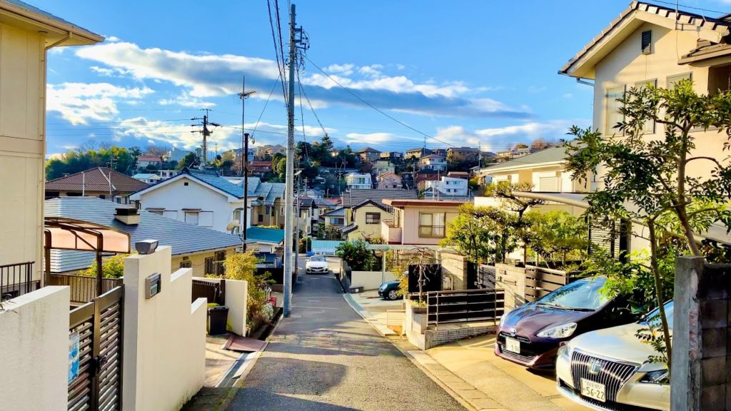【4K】Modern Japanese Neighborhood / Beautiful Sunset Walking Tour (Chikusa Ward, Nagoya)