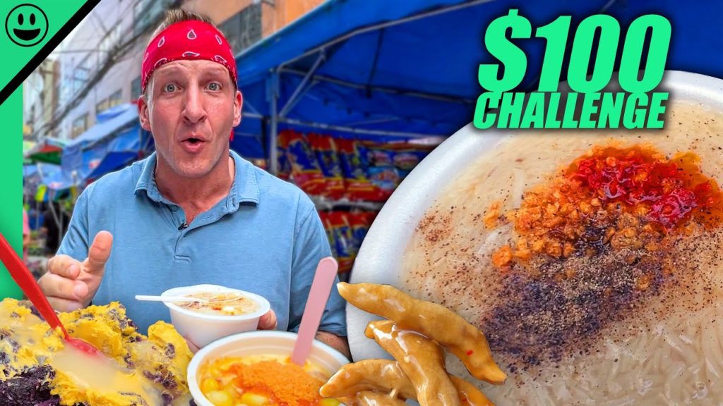 $100 Filipino Street Food Challenge in Manila!! Is It Possible? $100 Filipino Street Food Challenge in Manila!! Is It Possible?