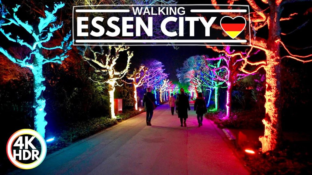 4K HDR // Fantastic Night Illumination in Essen Grugapark, Germany | February 2022 4K HDR // Fantastic Night Illumination in Essen Grugapark, Germany | February 2022