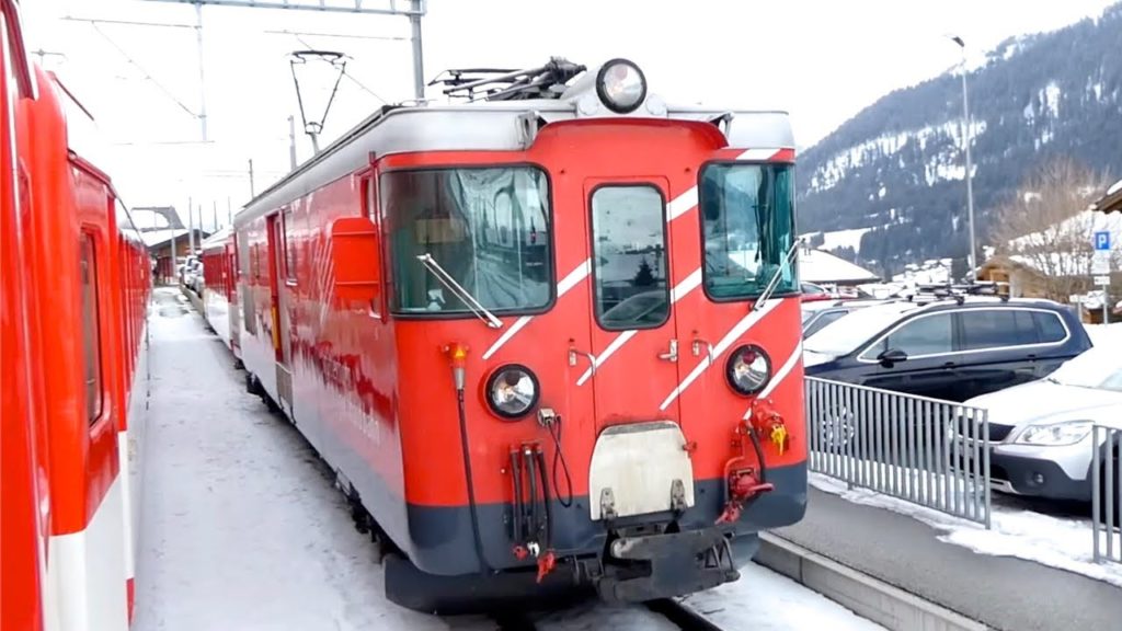 Swiss Trains: Matterhorn Gotthard Bahn, Disentis/Mustér – 19Feb22 Swiss Trains: Matterhorn Gotthard Bahn, Disentis/Mustér - 19Feb22