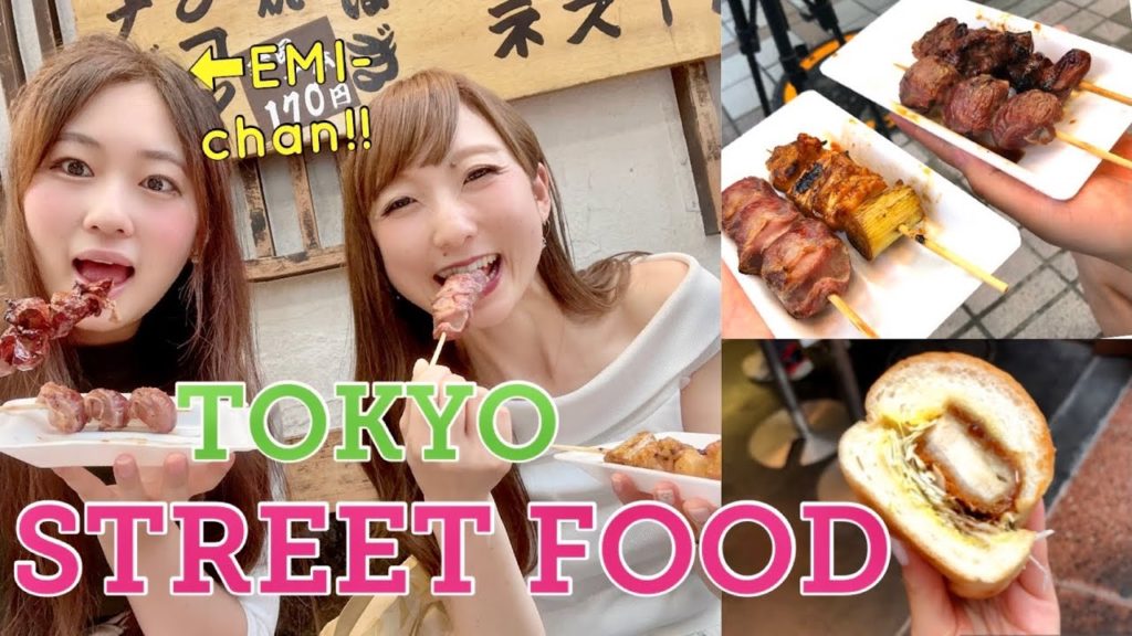 TOKYO STREET FOOD MUKBANG in Musashikoyama@Japanese Emi channel