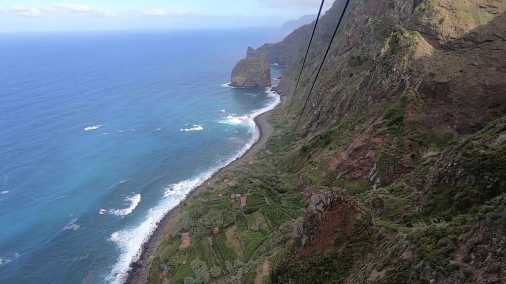 Fajã da Rocha do Navio – Cable Car Ride Up Fajã da Rocha do Navio - Cable Car Ride Up