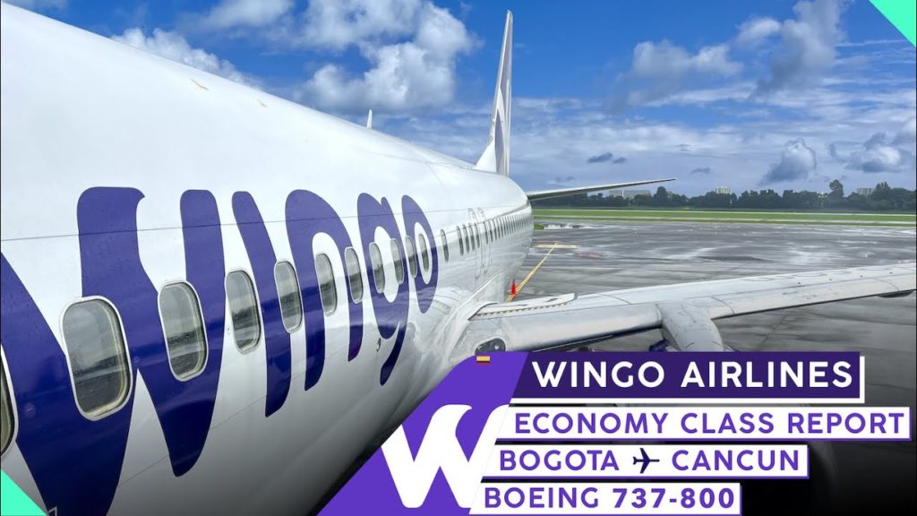 WINGO AIRLINES Bogota to Cancun【4K Trip Report】737 Economy