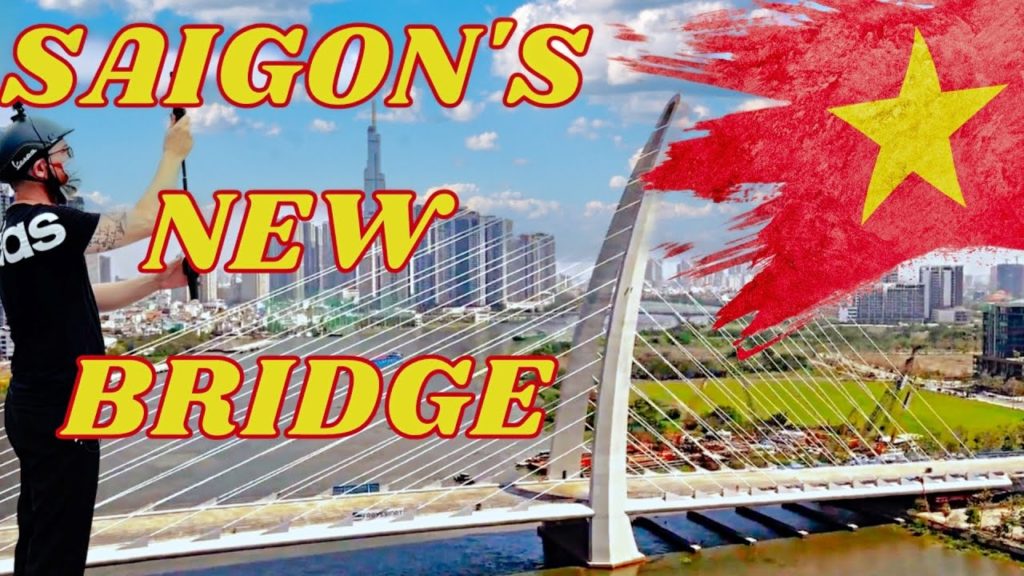 New $134M Bridge in Ho Chi Minh City (Saigon) Vietnam 4k 60 FPS