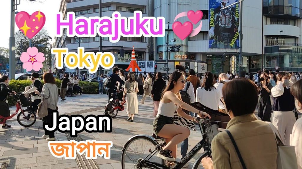 [FHD] Walking Tour at 💖  Omotesando / 🌺 Harajuku in Shibuya City, Tokyo. Spring. Japan.  Apr. 2022.