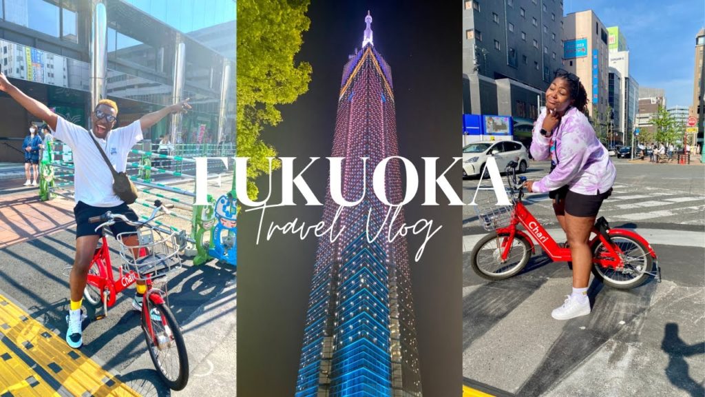 LIVING IN JAPAN: FUKUOKA TRAVEL VLOG DAY 1| FESTIVALS| FUKUOKA TOWER| YATAI (STREET FOOD STALLS)|