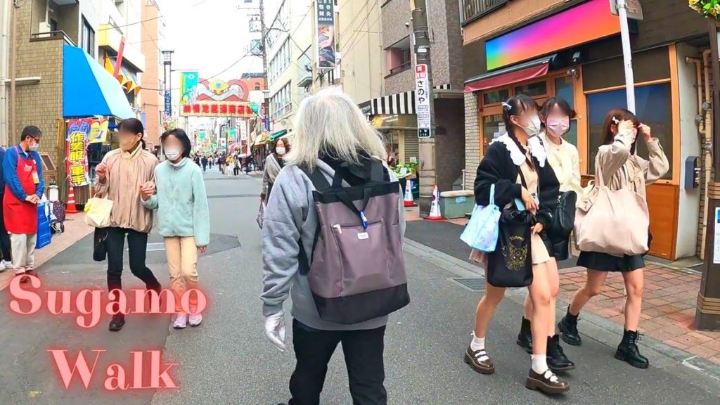 SugamoTokyo in Japan walking tour.【4K ASMR】4.2022