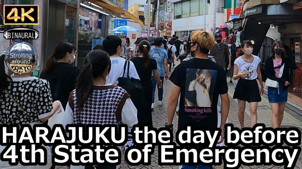 HARAJUKU on the day before a 4th State of Emergency – 4K Tokyo Japan HARAJUKU on the day before a 4th State of Emergency - 4K Tokyo Japan