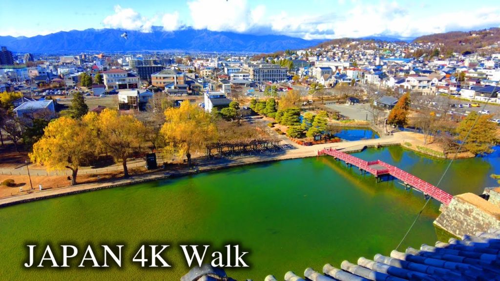 【4K】Japan Walking Tour - Local City Surrounded by Nature "Matsumoto City"