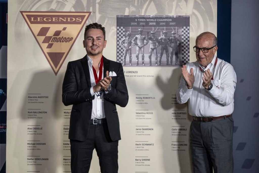 Congratulations, @jorgelorenzo99! 

You're officially a living @motogp legend   ...