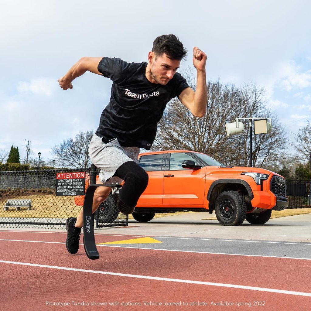 A truck meant for a track star. The all-new 2022 #Tundra. #LetsGoPlaces...