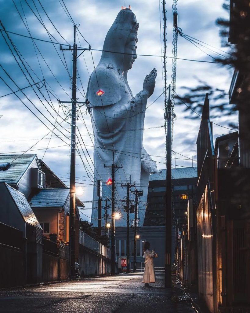 The Sendai Daikannon is currently the sixth tallest statue in the world, standin...