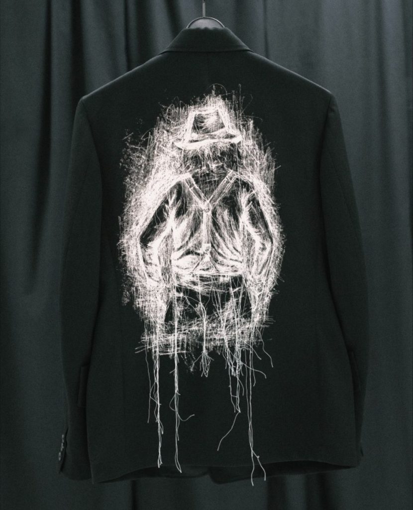 A man says in the back. ⁠
⁠
Embroidery Jacket──available exclusively at Yohji Ya...