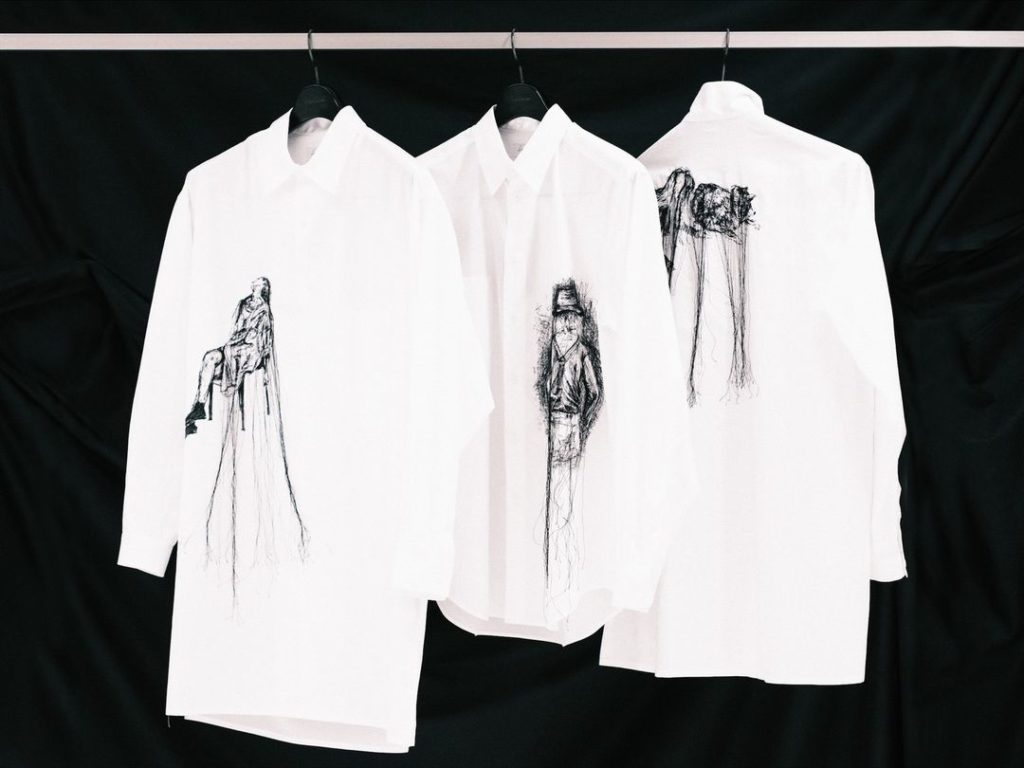 Yohji Yamamoto: Embroidery White Shirts──available exclusively at Yohji Yamamoto Pop-up store o… Embroidery White Shirts──available exclusively at Yohji Yamamoto Pop-up store o...