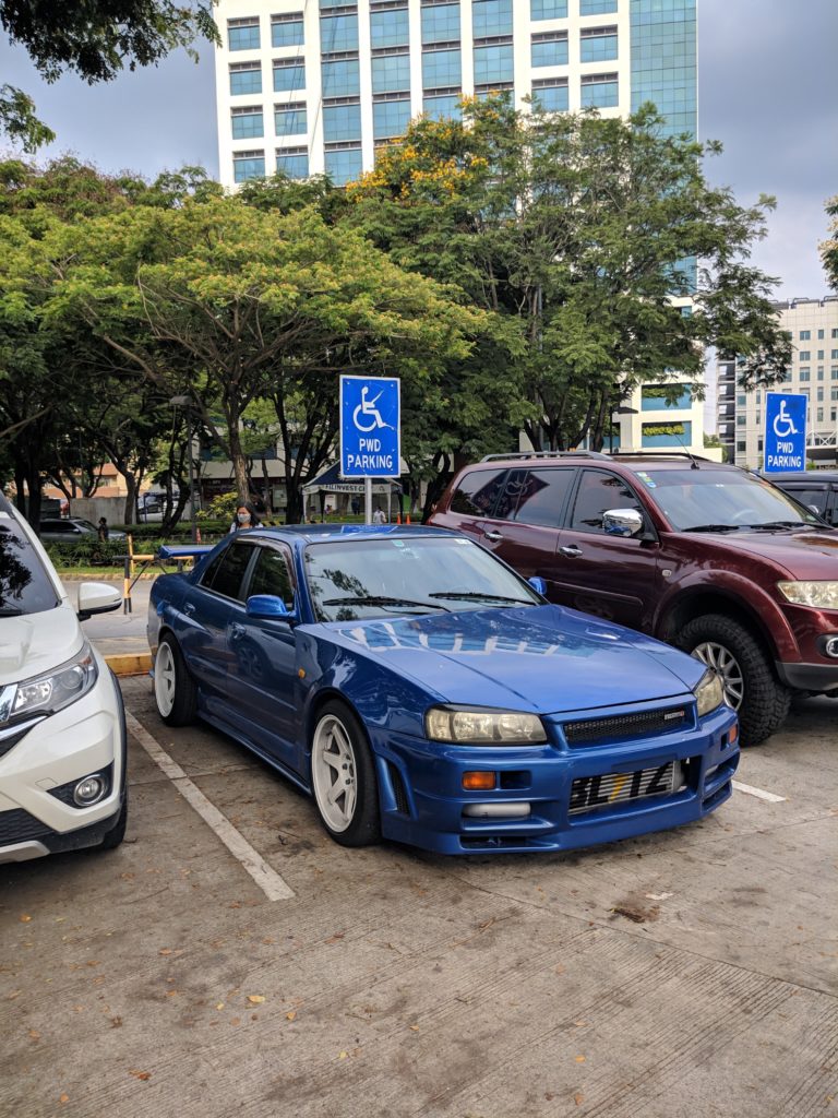 Spotted 4 door Skyline R34