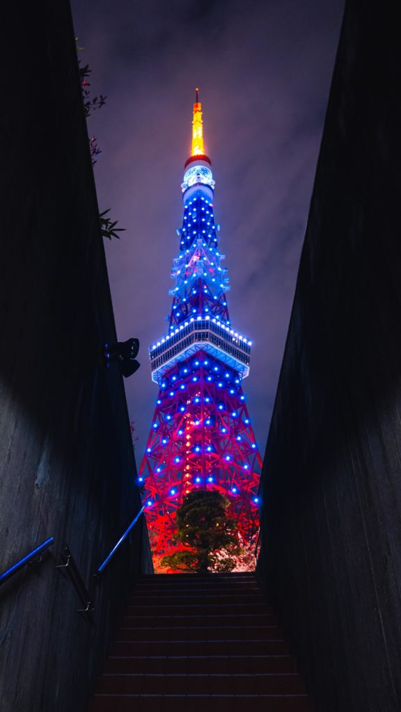 Secret view of Tokyo Tower