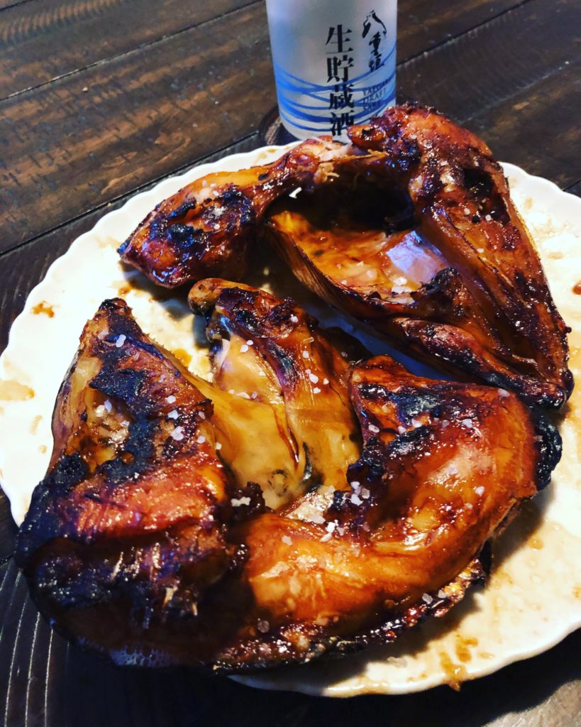 [homemade] Sake Kabuto Shioyaki (salmon heads)