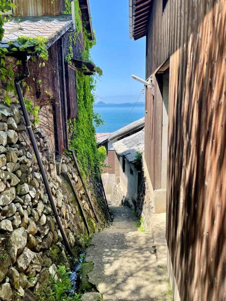 Alleyway on the tiny island of Ogijima, Kagawa.