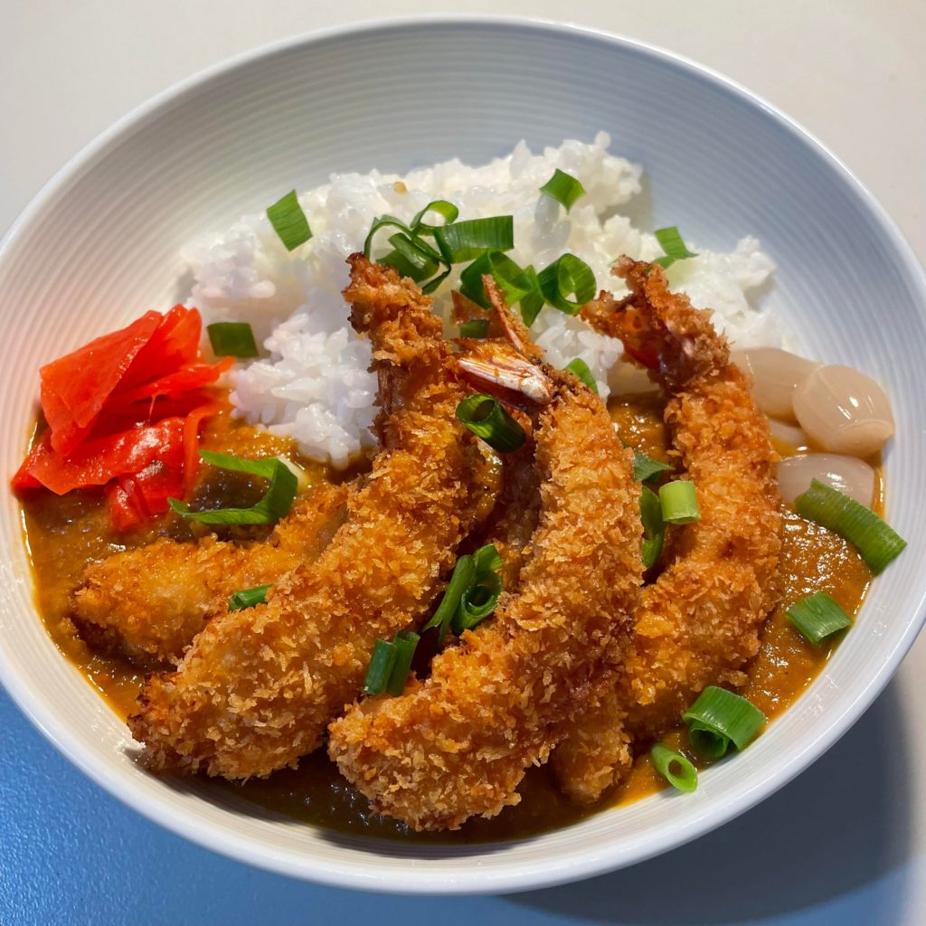 Homemade Ebi Fry Curry Rice