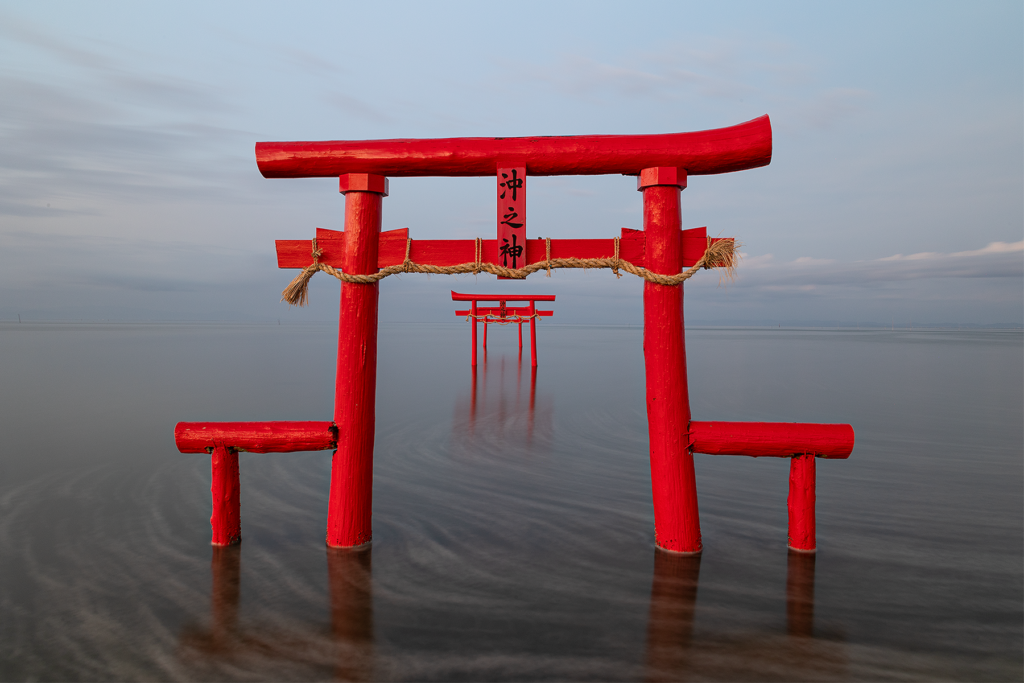 Floating torii gates, Saga Prefecture