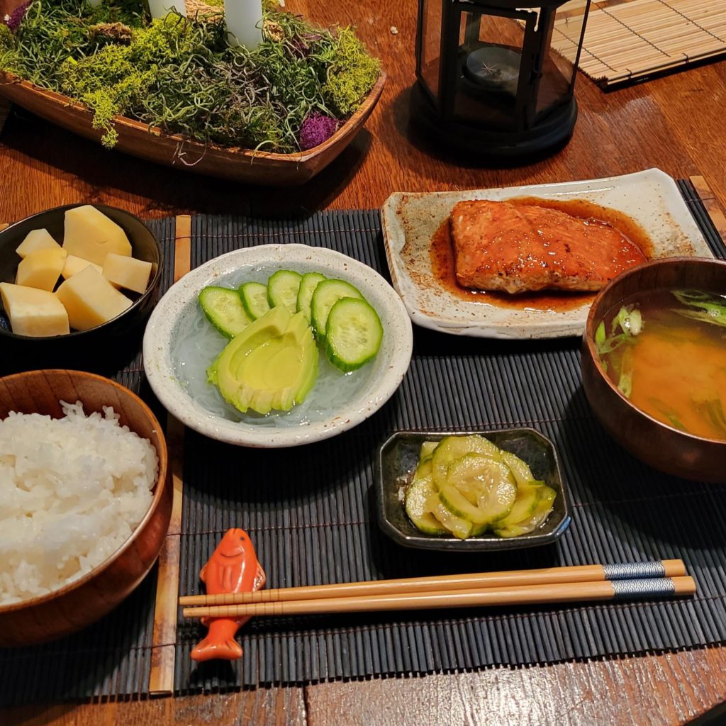 Teriyaki Salmon 鮭の照り焼き