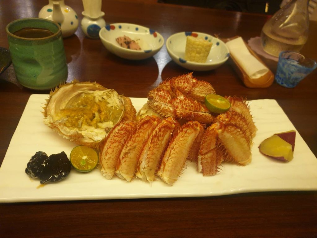 Steamed Hokkaido Horsehair Crab, Taipei, Taiwan.