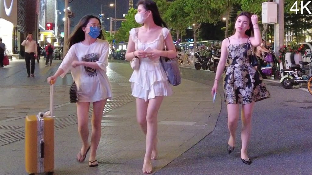 4K街拍廣州天河路商圈 廣州最繁華的商圈之一Tianhe Road Business District,Guangzhou,China,street scenes