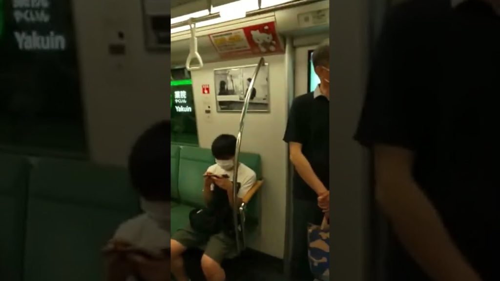Fukuoka subway. convenient way to travel. #shorts #shortsjapantrain #japan