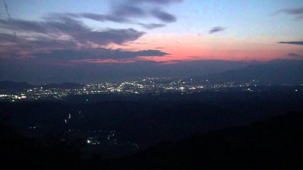 三島・沼津の夜景 Night view of Mishima & Numazu city in shizuoka Japan．