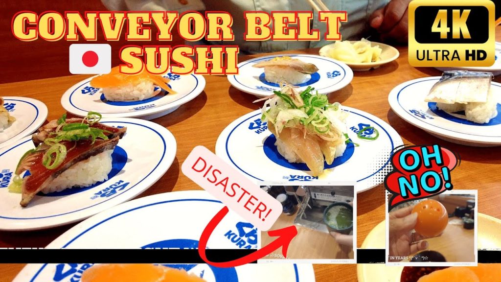 [4k] JAPAN FOOD TOUR - How to order and eat at Kaitenzushi l 回転寿司