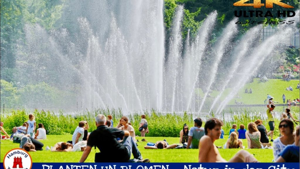 [4k HDR] Hamburg City beautiful Paradise planten un blomen, walking tour 2022 Hamburg Germany 🇩🇪