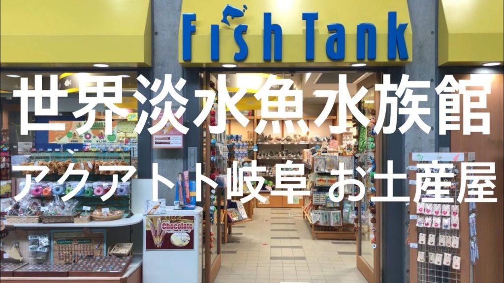 店内「世界淡水魚水族館 アクアトトぎふ お土産売り場 グッズコーナー」岐阜 愛知 名古屋 観光 旅行 熱帯魚 アロワナ ピラルク 巨大魚 カピパラ アシカ イルカ 限定 ナマズ 世界最大 ギネス サメ