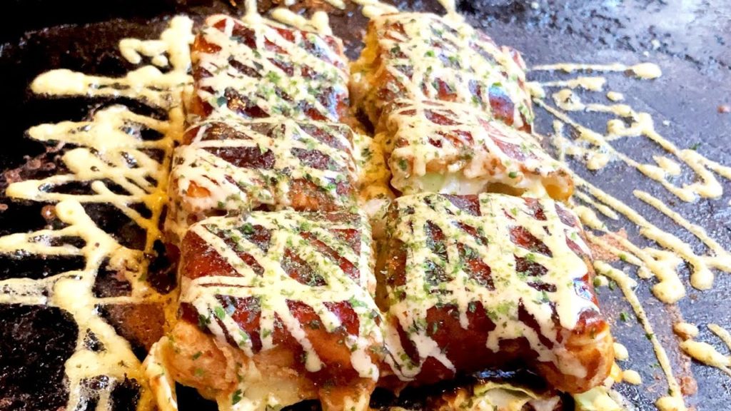 OKONOMIYAKI - Japanese Street Food Seafood Pancake