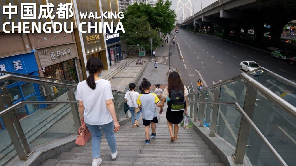 [4K WALK] Hours of get off work in Chengdu#China#stranger#4KWalking