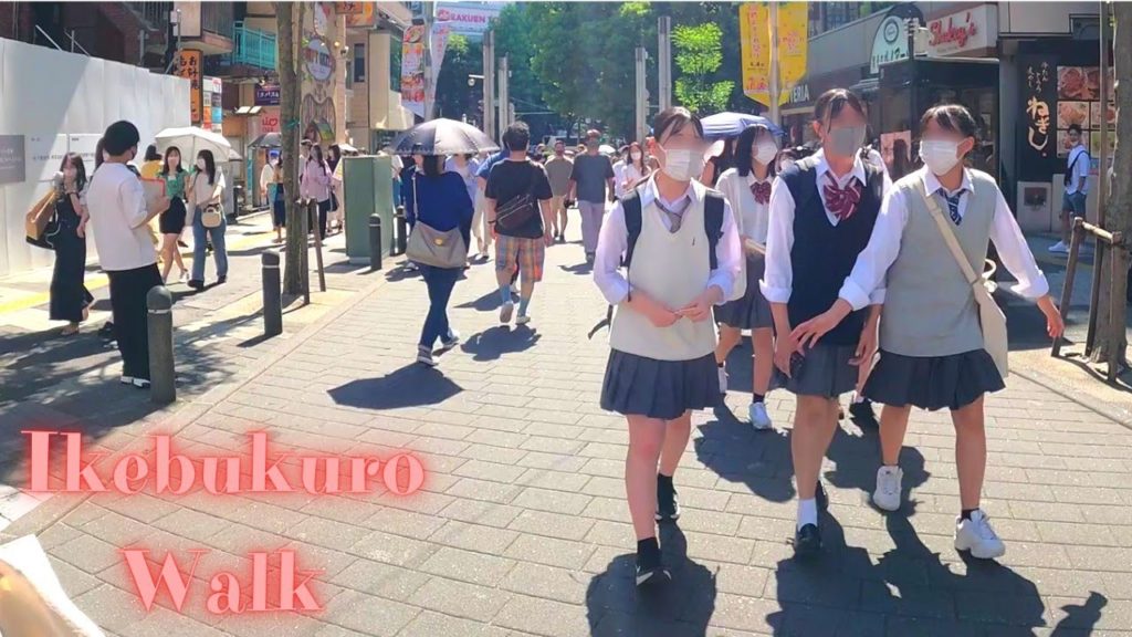 Ikebukuro Tokyo in Japan walking tour. 【4K ASMR 】5.2022