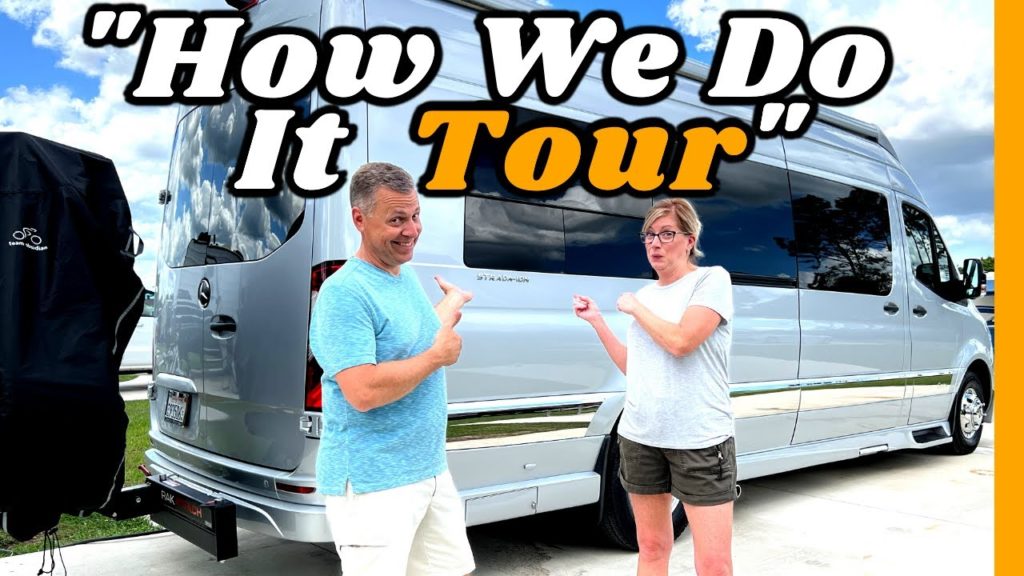 How We Live, Work and Sleep in a Class B (GrechRV Strada-Ion Tour) FULL TOUR