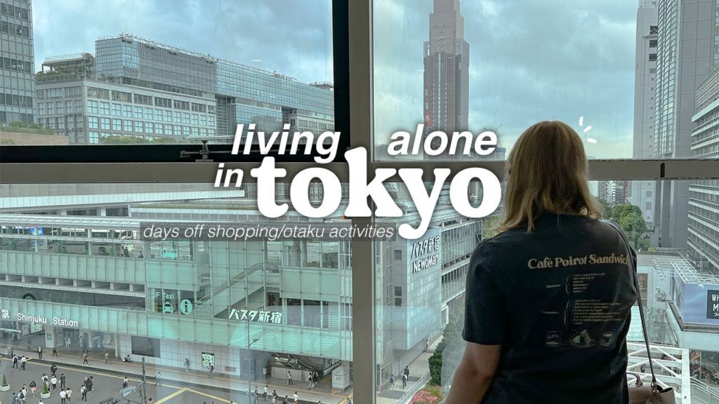 life in japan 🇯🇵 | anime cafe, shopping in shinjuku 🛍  + productive otaku time in ikebukuro 👩‍💻