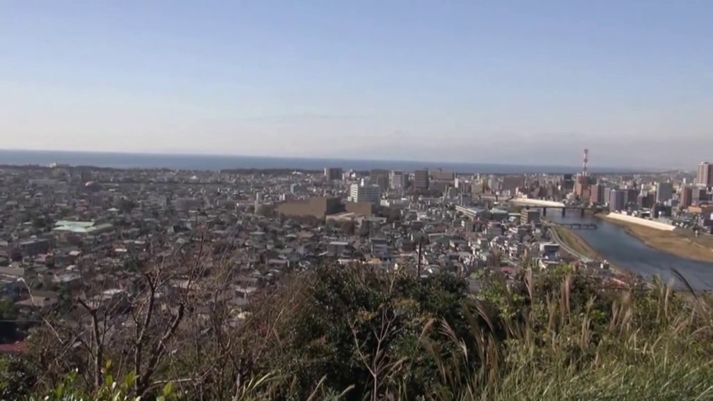 香貫山中腹から見た沼津市街　It is the city of Numazu seen from the middle of Mt. Kanuki.