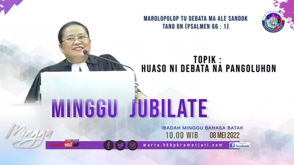 IBADAH MINGGU (MINGGU JUBILATE) - Pdt Ernawati Br Hasugian STh MM