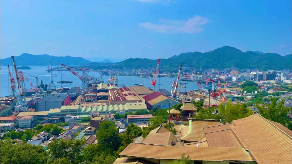 【4K】Japanese Local City Walking. Kure City. Hiroshima prefecture. 広島県呉市を散歩。