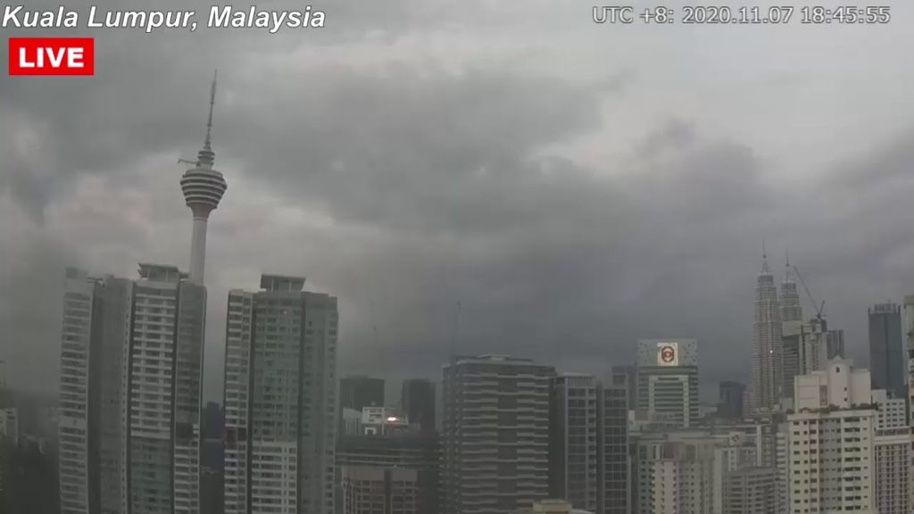 [LIVE] Nov 7th クアラルンプールの風景ライブカメラ 曇り☁ Kuala Lumpur Live Streaming - 気温27.6℃ 湿度76%