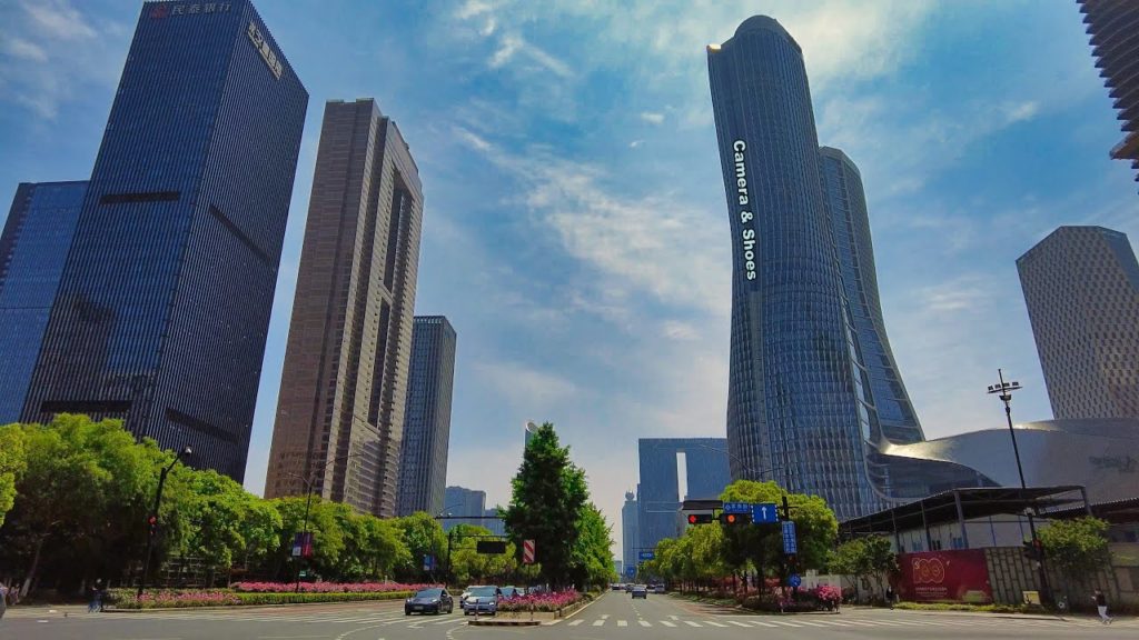 [4K] A City of Half Gray and Half Green, Hangzhou Driving Tour | DJI | 驾车游杭州 一半工地一半绿地 环城北路 富春路 艮山西路